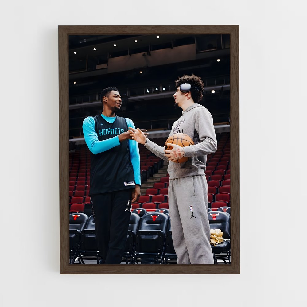 Poster Rivalité sur le Terrain – affiche Basketball (vue 5)